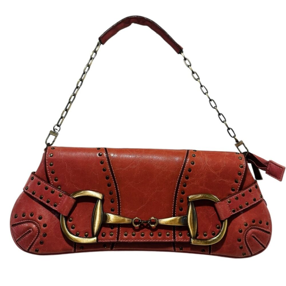 Vintage Rina Rich Horsebit Saddle Shoulder Bag